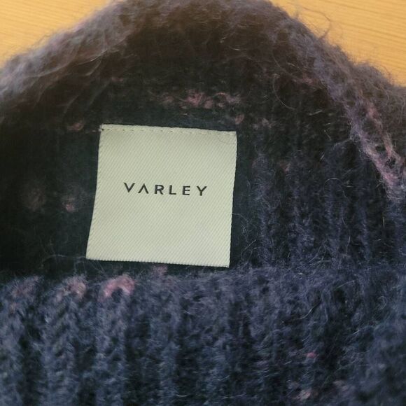 Anthropologie Varley albion dalmation knit cropped balloon sleeve sweater oversi - Picture 4 of 11